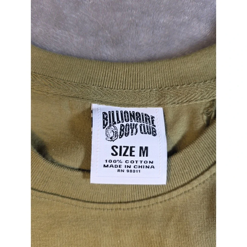 Billionaire Boys Club BB Cortex Tee Mens Size M Olive‎ Drab Neon Graphic T-Shirt